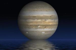 Planet Jupiter. Elements of the furnished by NASA. photo