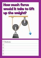 Science Experiment Log Worksheet vector