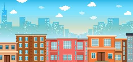 Colorful Skyscraper Building City Skyline on White Background Abstract City Background Stock Photo Image of blue landscape 155219110