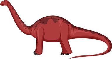 dinosaurio aptosaurus sobre fondo blanco vector