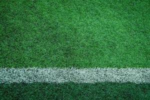 artificial turf of Soccer football field photo