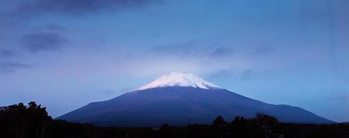 close up mount fuji in the morning. photo