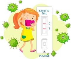 Covid 19 testing antigen test kit vector