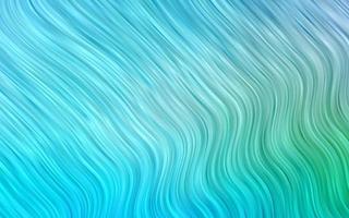 Light Blue, Green vector background with bent lines.