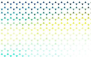 Fondo transparente de vector azul claro, amarillo con líneas, triángulos.