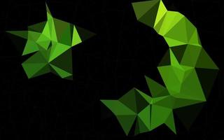 Light Green vector polygonal background.