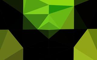 Light Green vector abstract polygonal layout.