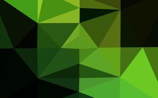 Light Green vector abstract polygonal layout.