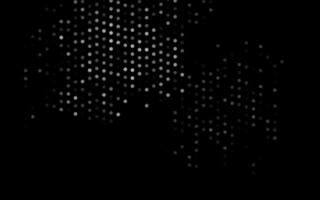 Dark Black vector background with bubbles.