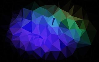 Dark Multicolor, Rainbow vector shining triangular pattern.