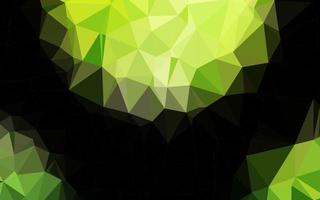 Light Green vector polygonal pattern.