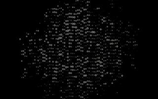 Dark Black vector template with circles.