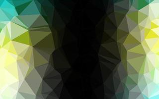 Light Green, Yellow vector polygon abstract background.