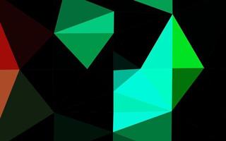 Dark Multicolor, Rainbow vector low poly layout.