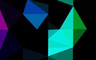 Dark Multicolor, Rainbow vector blurry triangle texture.