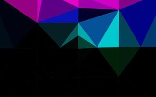 Dark Multicolor, Rainbow vector polygon abstract backdrop.