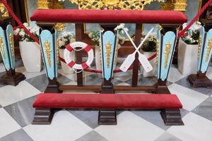 MARBELLA, ANDALUCIA, SPAIN, 2017. Interior of the Church of the Encarnacion photo