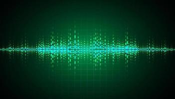 Sound waves oscillating dark light vector