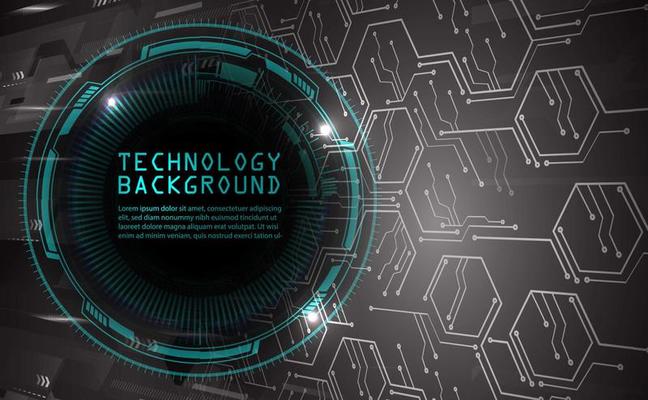 cyber circuit future technology concept background