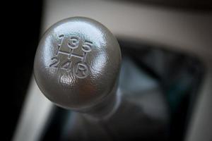 Manual  transmission gear shift. photo