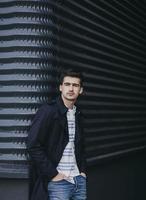 stylish man wearing jacket photo