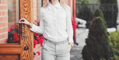 stylish business lady photo