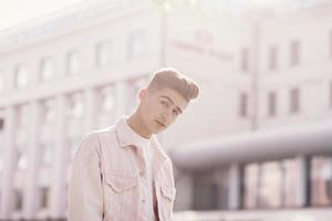 Handsome young man portrait photo