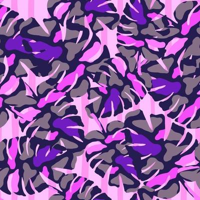 Abstract monstera leaves tropical seamless pattern. Rainforest background.