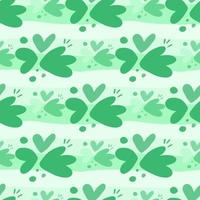 Childish pattern with flowers seamless pattern. Creative abstract heart shape wallpaper. vector