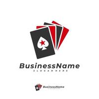 Poker star logo vector template, Creative Gambling logo design concept