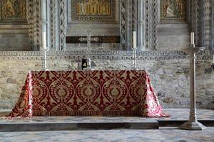 ST DAVID'S, PEMBROKESHIRE, UK, 2019.  Interior view of the Cathedral photo