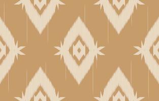 brown ikat seamless pattern Geometric ethnic oriental  traditional embroidery style.Design for background,carpet,mat,wallpaper,clothing,wrapping,Batik,fabric,Vector illustration. vector