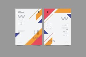 Set of template cover geometric design vector