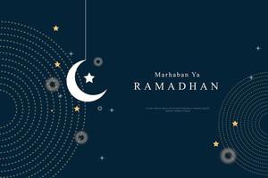 fondo degradado de marhaban ya ramadhan vector