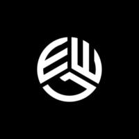 diseño de logotipo de letra ewl sobre fondo blanco. concepto de logotipo de letra de iniciales creativas de ewl. diseño de letras ewl. vector