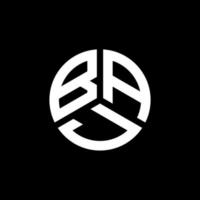 BAJ letter logo design on white background. BAJ creative initials letter logo concept. BAJ letter design. vector
