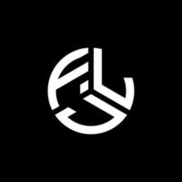 diseño de logotipo de letra flj sobre fondo blanco. concepto de logotipo de letra de iniciales creativas flj. diseño de letras flj. vector