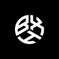 BXH letter logo design on white background. BXH creative initials letter logo concept. BXH letter design. vector