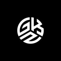 diseño de logotipo de letra gkz sobre fondo blanco. concepto de logotipo de letra de iniciales creativas gkz. diseño de letras gkz. vector
