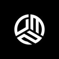 diseño de logotipo de letra dmn sobre fondo blanco. concepto de logotipo de letra de iniciales creativas dmn. diseño de letras dmn. vector