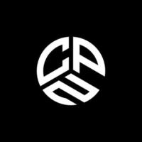 diseño de logotipo de letra cpn sobre fondo blanco. concepto de logotipo de letra de iniciales creativas cpn. diseño de carta cpn. vector