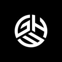 GHW letter logo design on white background. GHW creative initials letter logo concept. GHW letter design. vector