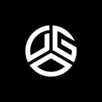 diseño de logotipo de letra dgo sobre fondo blanco. concepto de logotipo de letra de iniciales creativas dgo. diseño de letras dgo. vector