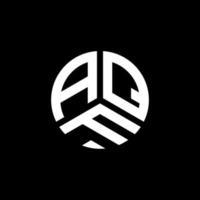 diseño de logotipo de letra aqf sobre fondo blanco. concepto de logotipo de letra de iniciales creativas aqf. diseño de letras aqf. vector
