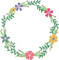 Flower Wreath Crown vector