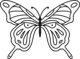Butterfly Vector Line T-Shirt Design 4