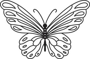 Butterfly Line Vector T-Shirt Design 3