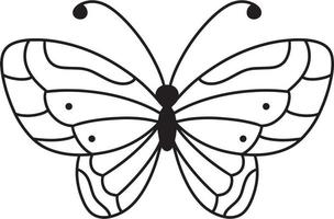 diseño de camiseta de línea vectorial de mariposa 6 vector