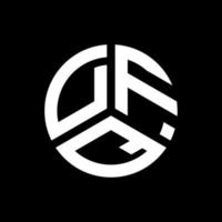 diseño de logotipo de letra dfq sobre fondo blanco. concepto de logotipo de letra de iniciales creativas dfq. diseño de letras dfq. vector