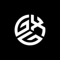 GXG letter logo design on white background. GXG creative initials letter logo concept. GXG letter design. vector